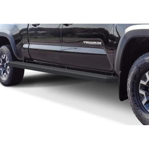 imageAPS Wheel to Wheel Running Boards 5inch Compatible with Toyota Tacoma 20052023 Double Crew Cab 6ft Bed Nerf Bars Side Steps Side BarsAluminum Black