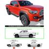 imageAPS 6in Black Stainless Steel Running Boards Compatible with Toyota Tacoma Double Cab Crew Cab 0523