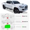 imageAPS Black Overland Slider Tubular Drop Steps Style Nerf Bars Running Boards Compatible with Toyota Tacoma 20052023 Double Crew Cab