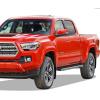 imageAPS Running Boards 5in Black Compatible with Toyota Tacoma 20052023 Double Crew Cab Side Steps Side BarsSilver