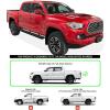 imageAPS Running Boards 5in Black Compatible with Toyota Tacoma 20052023 Double Crew Cab Side Steps Side BarsStainless Steel Black