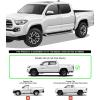 imageAPS Silver Running Board Style Running Boards Nerf Bars Side Steps Compatible with Toyota Tacoma 20052023 Double Crew Cab