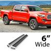 imageAPS Silver Running Board Style Running Boards Nerf Bars Side Steps Compatible with Toyota Tacoma 20052023 Double Crew Cab