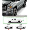 imageAPS Stainless Steel OffRoad Steps Armor Compatible with Chevy Silverado GMC Sierra 20072018 Double Cab Extended Cab ampamp 2500 HD 2019 Exclude 07 ClassicInclude 19 1500 LD Nerf Bar Step