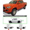 imageiBoard Fifth Generation 6inch Black Stainless Steel Running Boards Side Step for Selected Tacoma Double Cab Crew CabStainless Steel Black