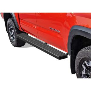 imageAPS 6in Black Stainless Steel Running Boards Compatible with Toyota Tacoma Double Cab Crew Cab 0523