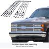 imageAPS Compatible with Chevy Blazer C K Pickup Suburban Tahoe 19941999 Main Upper Stainless Steel SS Chrome Billet Front Grill Grille Insert C65706AChrome