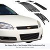 imageAPS Compatible with Chevy Impala 20062013 ampamp 1416 Impala Limited with Fog Light Main Upper Lower Bumper 304 Stainless Steel Chrome Polished 8x6 Billet Front Grill Grille Insert Combo C67920CBlack