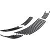 imageAPS Compatible with Chevy Impala 20062013 ampamp 1416 Impala Limited with Fog Light Main Upper Lower Bumper 304 Stainless Steel Chrome Polished 8x6 Billet Front Grill Grille Insert Combo C67920CBlack