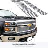 imageAPS Compatible with Chevy Silverado 1500 20142015 Main Upper Stainless Steel SS Chrome Billet Front Grill Grille Insert S18A05956C