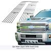 imageAPS Compatible with Chevy Silverado 2500HD 3500HD 20152018 ampamp 2019 LTZ Without Z71 Package Main Upper Stainless Steel Chrome 8x6 Billet Front Grill Grille Insert C66318C