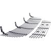 imageAPS Compatible with Ford Explorer 20022005 Main Upper Lower Bumper Stainless Steel 8x6 Billet Front Grill Grille Insert Combo F87989CSilver