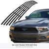 imageAPS Compatible with Ford Mustang 20102012 V6 Lower Bumper Chrome Billet Front Grill Grille Insert F66655ABlack