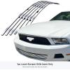 imageAPS Compatible with Ford Mustang 20102012 V6 Lower Bumper Chrome Billet Front Grill Grille Insert F66655AChrome Polished