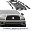 imageAPS Compatible with Toyota Tundra 20102013 Main Upper Lower Bumper Black Billet Front Grill Grille Insert Combo T61060HBlack
