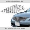 imageAPS Premium Stainless Steel Silver 8x6 Horizontal Billet Grille Grill Insert Compatible with Nissan Altima 2007 2008 2009 Sedan Main Upper N19C67468N