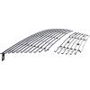 imageAPS Compatible with Ford Explorer 20022005 Main Upper Lower Bumper Stainless Steel 8x6 Billet Front Grill Grille Insert Combo F87989CChrome