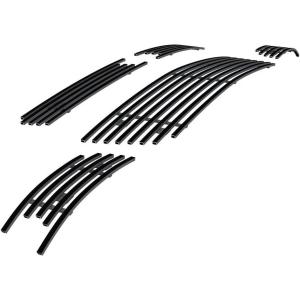 imageAPS Compatible with Chevy Impala 20062013 ampamp 1416 Impala Limited with Fog Light Main Upper Lower Bumper 304 Stainless Steel Chrome Polished 8x6 Billet Front Grill Grille Insert Combo C67920CBlack