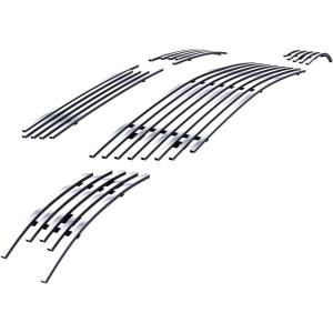 imageAPS Compatible with Chevy Impala 20062013 ampamp 1416 Impala Limited with Fog Light Main Upper Lower Bumper 304 Stainless Steel Chrome Polished 8x6 Billet Front Grill Grille Insert Combo C67920CChrome