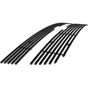 imageAPS Compatible with Chevy Silverado 2500HD 3500 20052006 ampamp 06 1500 HD SS ampamp 07 Classic Main Upper Stainless Steel SS Chrome Billet Front Grill Grille Insert C65306ABlack