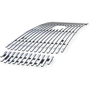 imageAPS Compatible with Ford Excursion 20002004 with Logo Show Main Upper Stainless Steel Chrome 8x6 Billet Front Grill Grille Insert F65707CChrome