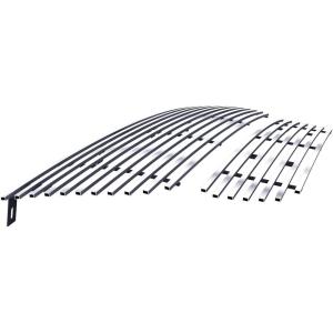 imageAPS Compatible with Ford Explorer 20022005 Main Upper Lower Bumper Stainless Steel 8x6 Billet Front Grill Grille Insert Combo F87989CChrome
