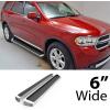 imageAPS Black Running Boards Style Compatible with Dodge Durango 20112025 Will Not Fit Models with OE Skirt Cladding or Diesel Model Drilling Required Nerf Bars Side Steps Side BarsAluminum Silver