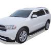 imageAPS Black Running Boards Style Compatible with Dodge Durango 20112025 Will Not Fit Models with OE Skirt Cladding or Diesel Model Drilling Required Nerf Bars Side Steps Side BarsAluminum Silver