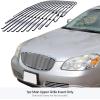 imageAPS Chrome Billet Grille Grill Insert Compatible with Buick Lucerne 2006 2007 2008 2009 Main Upper N19A09468S