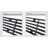 imageAPS Compatible with Chevy Camaro 19982003 Main Upper Stainless Steel Black 8x6 Horizontal Billet Front Grill Grille Insert C86006J
