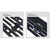 imageAPS Compatible with Chevy Camaro 19982003 Main Upper Stainless Steel Black 8x6 Horizontal Billet Front Grill Grille Insert C86006J