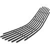 imageAPS Compatible with Chevy Camaro 19982003 Main Upper Stainless Steel Black 8x6 Horizontal Billet Front Grill Grille Insert C86006J
