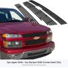 imageAPS Compatible with Chevy Colorado 20042012 Main Upper Lower Bumper Black Billet Front Grill Grille Insert Combo C67946H