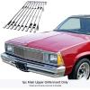imageAPS Compatible with Chevy EL Camino 19821987 ampamp 8283 Malibu Main Upper Stainless Steel SS Chrome Billet Front Grill Grille Insert C85247A
