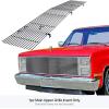 imageAPS Compatible with Chevy GMC C K Pickup Suburban Blazer Jimmy 19811987 Phantom Main Upper Stainless Steel Chrome Polished 8x6 Horizontal Billet Front Grill Grille Insert C85202S