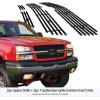 imageAPS Compatible with Chevy Silverado 1500 HD 20032005 ampamp 0304 2500 2500HD 3500 ampamp 0206 Avalanche Main Upper Top Bumper Stainless Steel SS Chrome Billet Front Grill Grille Insert Combo C67675ABlack
