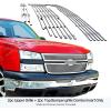 imageAPS Compatible with Chevy Silverado 1500 HD 2006 ampamp 0506 2500HD 3500 ampamp 07 Classic Models Main Upper Top Bumper Stainless Steel Chrome 8x6 Billet Front Grill Grille Insert Combo C67673CChrome