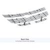 imageAPS Compatible with Chevy Silverado 1500 HD 2006 ampamp 0506 2500HD 3500 ampamp 07 Classic Models Main Upper Top Bumper Stainless Steel Chrome 8x6 Billet Front Grill Grille Insert Combo C67673CChrome