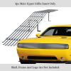 imageAPS Compatible with Dodge Challenger 20152023 Phantom Main Upper Stainless Steel Chrome 8x6 Billet Front Grill Grille Insert D66337C