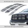 imageAPS Compatible with Dodge Ram 1500 2500 3500 20022005 Main Upper Lower Bumper Stainless Steel Chrome 8x6 Billet Front Grill Grille Insert Combo D67998CChrome