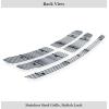 imageAPS Compatible with Dodge Ram 1500 2500 3500 20022005 Main Upper Lower Bumper Stainless Steel Chrome 8x6 Billet Front Grill Grille Insert Combo D67998CChrome