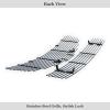 imageAPS Compatible with Nissan Maxima 20072008 Main Upper Lower Bumper Stainless Steel SS Chrome Billet Front Grill Grille Insert Combo S18A99878N
