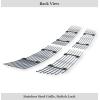 imageAPS Compatible with Ram 2500 3500 20102012 Main Upper Stainless Steel Black 8x6 Horizontal Billet Front Grill Grille Insert D66864JChrome