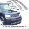imageAPS Compatible with Scion XB 20032007 Main Upper Lower Bumper 304 Stainless Steel Chrome Polished 8x6 Billet Front Grill Grille Insert Combo T87977C
