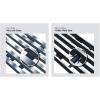imageAPS Premium 304 Stainless Steel Chrome Horizontal Billet Grille Grill Insert Combo Compatible with Ford F150 2009 2010 2011 2012 2013 2014 Main Upper Lower Bumper N19S41668F