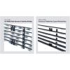 imageAPS Premium 304 Stainless Steel Chrome Horizontal Billet Grille Grill Insert Combo Compatible with Ford F150 2009 2010 2011 2012 2013 2014 Main Upper Lower Bumper N19S41668F