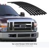 imageAPS Premium Stainless Steel SS Black Billet Grille Grill Insert Compatible with Ford F250 F350 F450 F550 2008 2009 2010 Lower Bumper N19H82356F