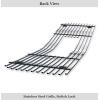 imageAPS Premium Stainless Steel SS Chrome Billet Grille Grill Insert Compatible with GMC C K Pickup Yukon 19941998 95 96 97 ampamp 9499 Suburban Main Upper N19A41756G