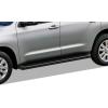 imageAPS Running Boards Nerf Bars Side Steps Step Bars Compatible with Toyota Sequoia 20082022 Black Powder Coated Running Board StyleAluminum Black