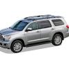 imageAPS Running Boards Nerf Bars Side Steps Step Bars Compatible with Toyota Sequoia 20082022 Black Powder Coated Running Board StyleAluminum Black